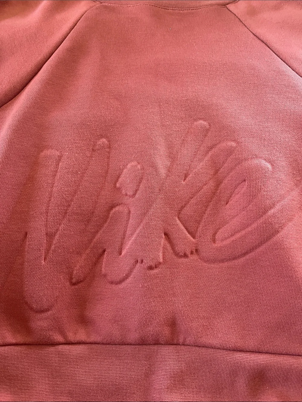 Nike Rose Pink Embossed Logo Sweatshirt